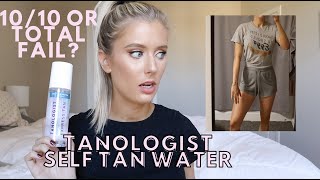 Tanologist Express Self Tan Water  Better than Loving Tan Review How to Use Before and Afters [upl. by Bravin]