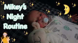 Reborn Baby Mikeys Night Routine  Kelli Maple [upl. by Gillie]