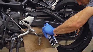 How To Lubricate Your Motorcycle Chain  MC Garage [upl. by Aras790]