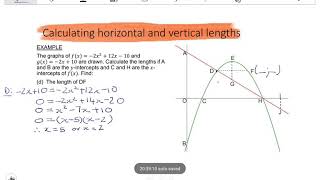 11 PARABOLA Calculating lengths [upl. by Malvia]