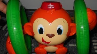 Bright Starts Roll And Glow Monkey toy review [upl. by Chem]