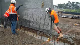 how to install precast wall panel [upl. by Colbye981]