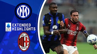 Inter vs AC Milan Extended Highlights  Serie A  CBS Sports Golazo [upl. by Tenom7]