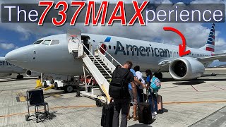 American Airlines 737 MAX First Class Review [upl. by Ettenahs385]