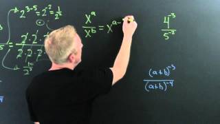 Quotient Rule for Exponents [upl. by Mindi482]