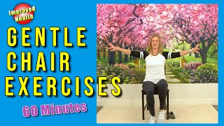 60 Minute CHAIR EXERCISES for SENIORS 💗  Full Body Workout at Home [upl. by Eleira]