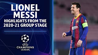 Lionel Messi Highlights From The 202021 Group Stage  UCL on CBS Sports [upl. by Alemac]