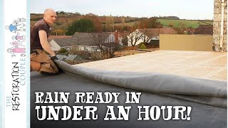 How To Fit An Epdm Roofing Rubber Membrane [upl. by Adnolrehs]