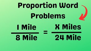 Proportion Word Problems [upl. by Legir]