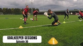 Goalkeeper Fitness Drills and Handling  Goalkeeper Sessions  Episode 30 [upl. by Orabla732]