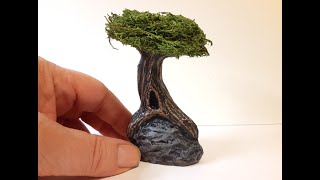 How To Sculpt A Miniature Tree In Air Dry Clay  Detailed Tutorial  Beginners Welcome [upl. by Armington48]