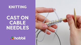 How to Knit Cable Cast On Method [upl. by Nelehyram]