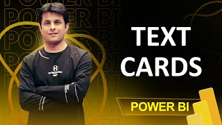 62 How to create a Text Card in Power BI  Power BI Tutorial for Beginners  By Pavan Lalwani [upl. by Cynth]