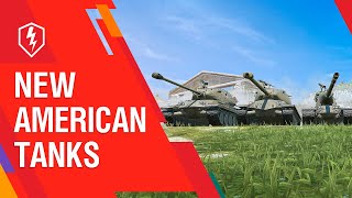 WoT Blitz New American Heavy Tanks Meet the Yohs [upl. by Terrej]