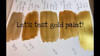 Lets Test Gold Paint [upl. by Htide]