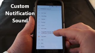 Custom Notification Sound  Samsung Galaxy  How To [upl. by Neneek719]