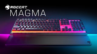 ROCCAT Magma  Membrane RGB Gaming Keyboard [upl. by Basilius]