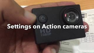 Setting up full HD sports action Camera 1080p [upl. by Rissa]