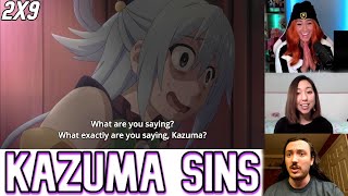 Kazuma Confesses His Sins to Aqua  Konosuba  Reactio Mashup [upl. by Narib844]