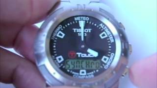 How to synchronize hands of original Tissot T Touch [upl. by Enirrok]