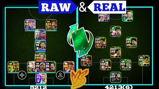 Raw and Real Matches5212 Vs 42136 Formation In eFootball Mobile 25 [upl. by Navaj]