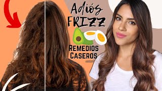 ¿Cómo CONTROLAR EL FRIZZ del CABELLO 🦁 REMEDIOS CASEROS ¿Shampoo o Tratamiento ANTI FRIZZ [upl. by Aneerehs]