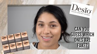 DESIO CONTACT REVIEW ON LIGHT BROWN EYES [upl. by Eirene]