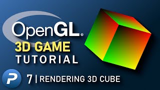 C OpenGL 3D Game Tutorial 7 Rendering 3D Cube [upl. by Jaf]