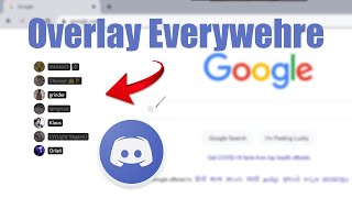 Discord Overlay Everywhere on Desktop chrome games [upl. by Annaiv]
