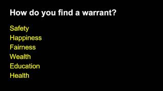 Argument Tutorial 3 Writing the Warrant [upl. by Kylynn]