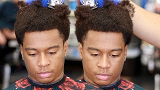 HOW TO SHAPE AN AFRO 101  BARBER TECHNIQUES [upl. by Dranoel]