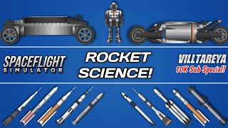 My All Rockets Blueprint of Spaceflight Simulator 15  Build History [upl. by Enirol114]