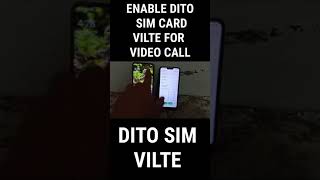 HOW TO ENABLE DITO SIM CARD VILTE FOR VIDEO CALL SHORTS [upl. by Rekrap169]