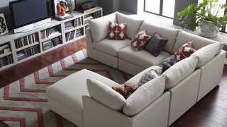 The Beckham Sectional Sofa by Bassett Furniture [upl. by Ettenaej]