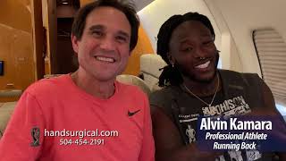 Alvin Kamara Chooses Hand Center of Louisiana [upl. by Bradman]