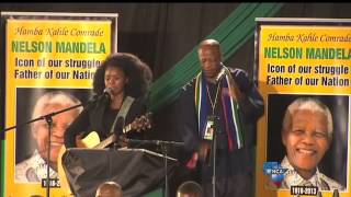 Zahara and Mbuli sing Madiba tribute song [upl. by Enniotna590]