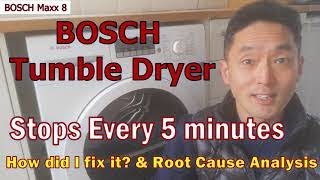 BOSCH Tumble Dryer Keeps Stopping  How to Fix [upl. by Akeenahs]