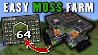 Minecraft MOSS BLOCK FARM  Unlimited Automatic [upl. by Hpesojnhoj]