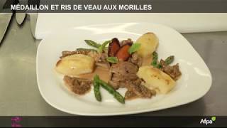 Médaillon et ris de veau braisé aux morilles [upl. by Nashom650]