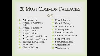 20 Most Common Logical Fallacies [upl. by Philcox]