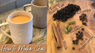 How To Make Chai Tea  Indian Tea [upl. by Aicilaf]