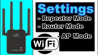 Wifi repeater Settings APRouterRepeater Mode [upl. by Nylsaj]