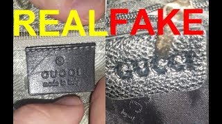 Real vs Fake Gucci bag How to spot fake GUCCI [upl. by Eanore289]