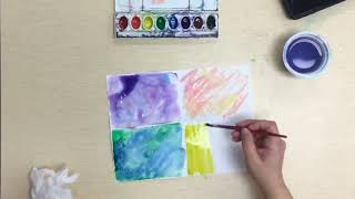 Watercolor Techniques for kids [upl. by Zigmund]