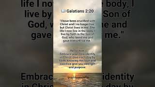 Christ Lives in Me  Galatians 220 shorts bibleverse faith [upl. by Selle]