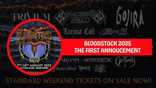 Bloodstock 2025 The First Announcement [upl. by Esirec]