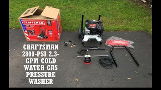 Unboxing Craftsman Pressure Washer  Pressure Washing for Beginners [upl. by Kerr670]