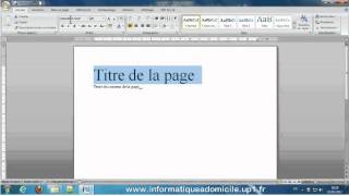 Découverte de Word Traitement de texte [upl. by Steffane106]