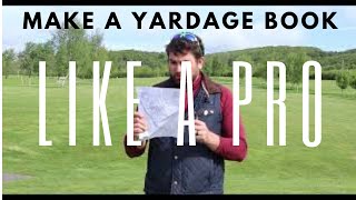 Make A Golf Yardage Book Like A Pro  Using Free Software  Get Ready For Your Club Championship [upl. by Prima]