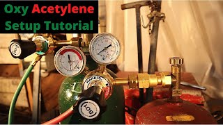 OxyAcetylene Regulator Setup Tutorial [upl. by Hanyaz]